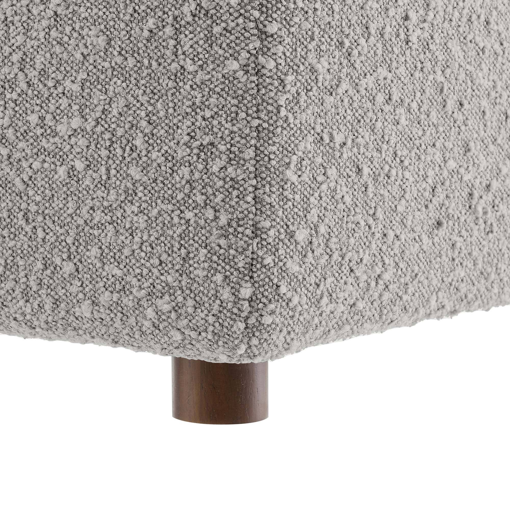 Alt View 5. Modway - Commix Down Filled Overstuffed Boucle Fabric Corner Chair by Modway - Light Gray.