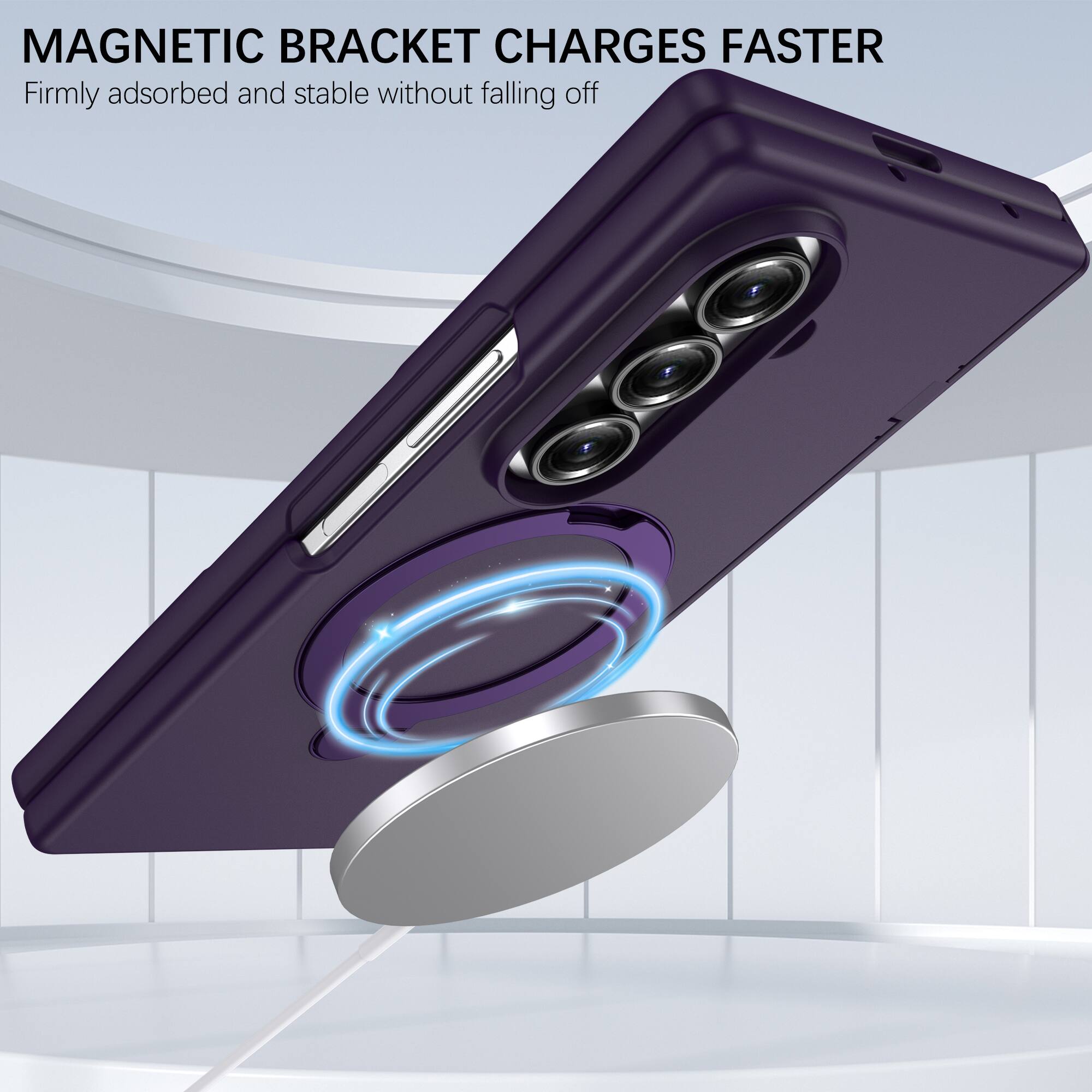 MAGNETIC BRACKET CHARGES FASTER  
Firmly adsorbed and stable without falling off