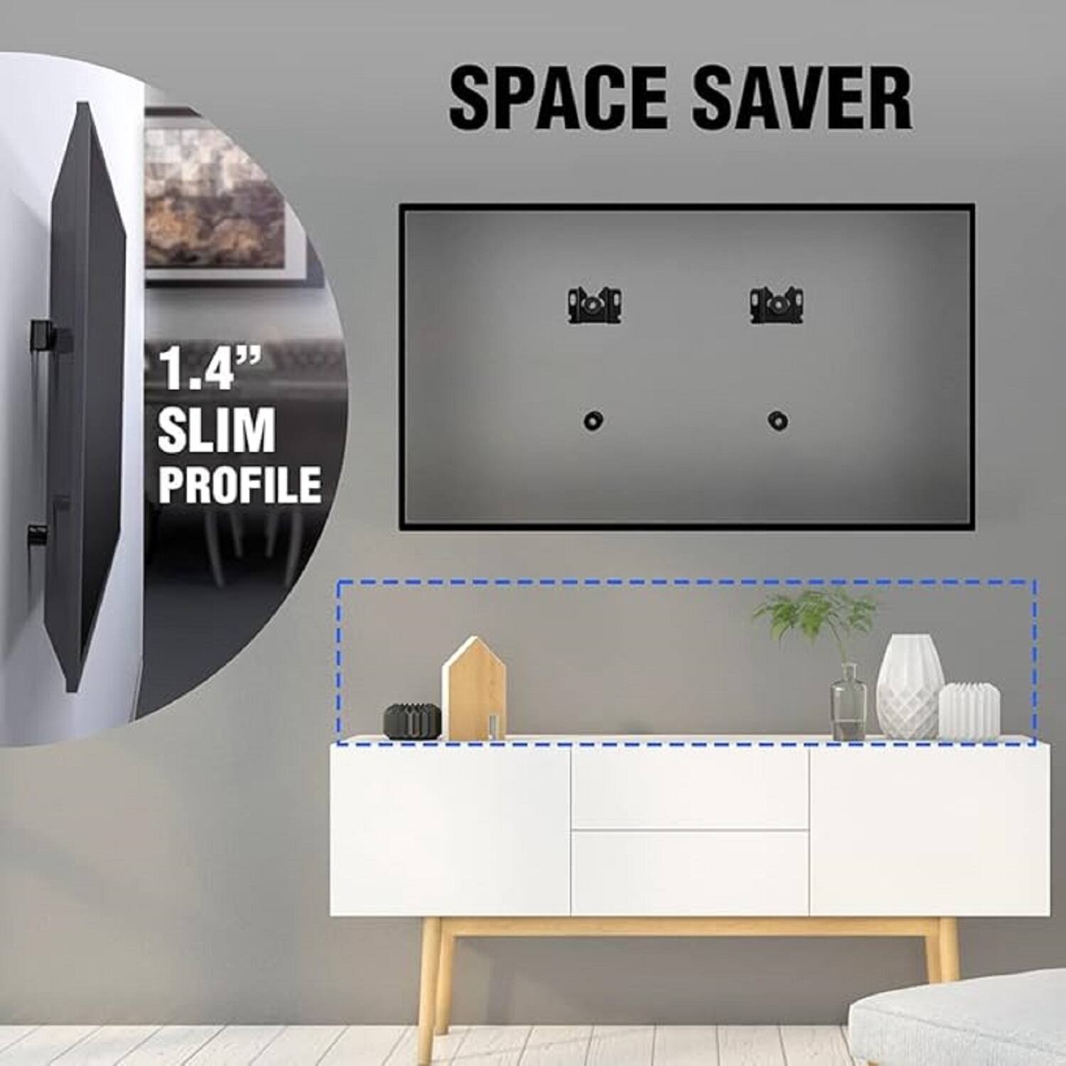 SPACE SAVER

1.4" SLIM PROFILE