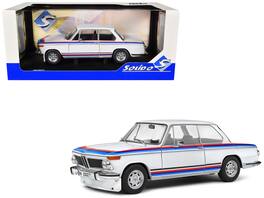 1971 BMW 2002 Tii Turbo "Evocation" White with Stripes 1/18 Diecast Model Car by Solido - Multicolor