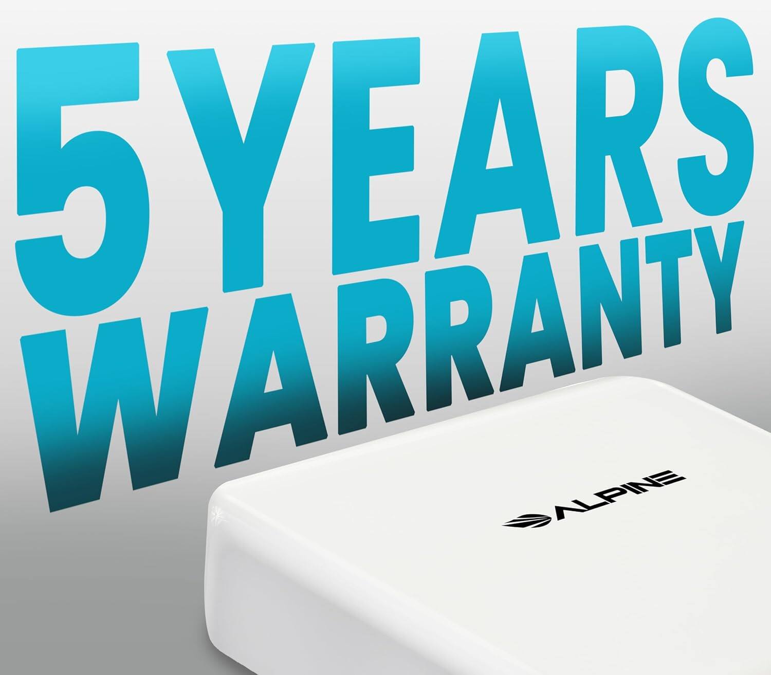 5 YEARS WARRANTY ALPINE