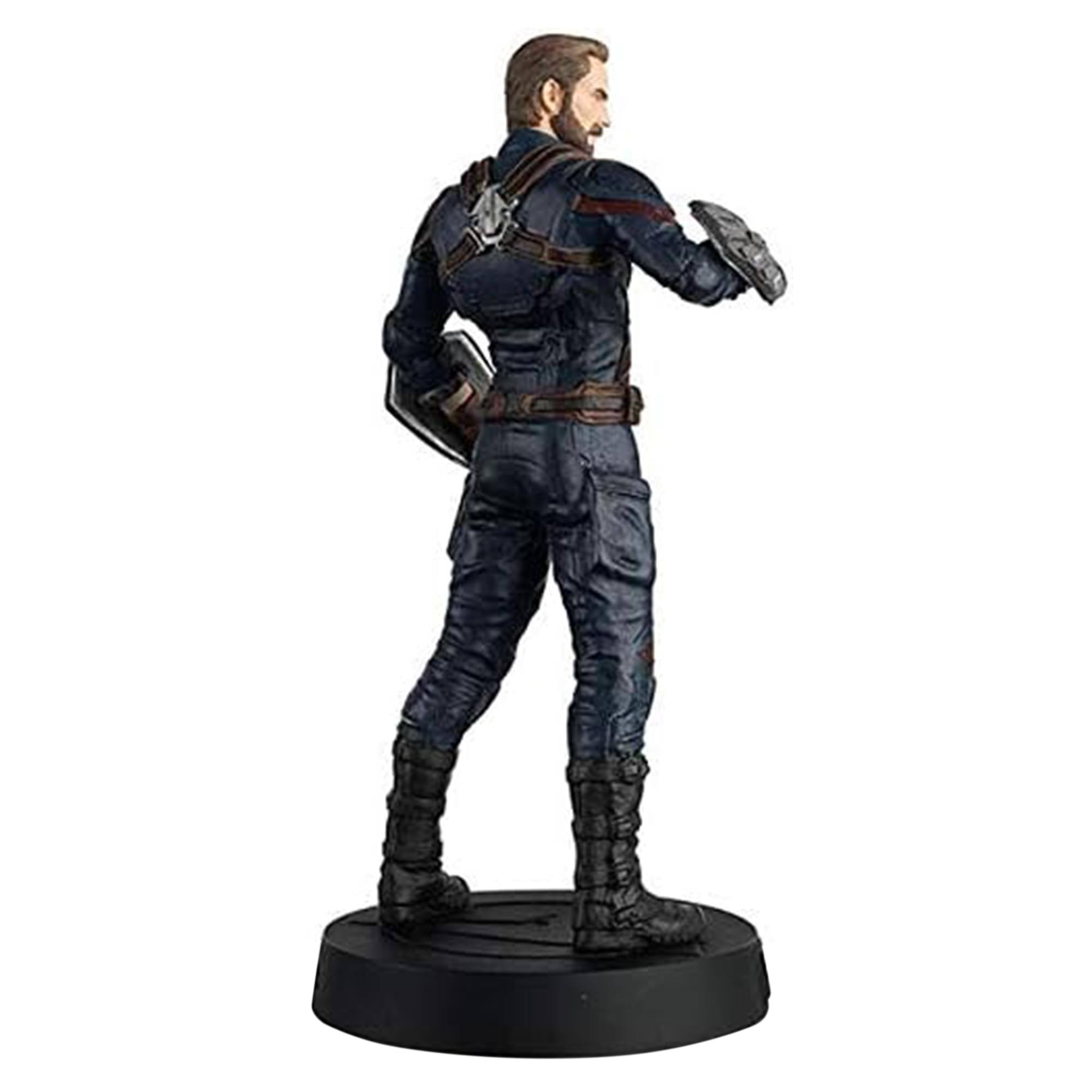Alt View 2. Marvel - Eaglemoss Marvel Movie Collection 1:16 Figurine Infinity War Captain America - Black.