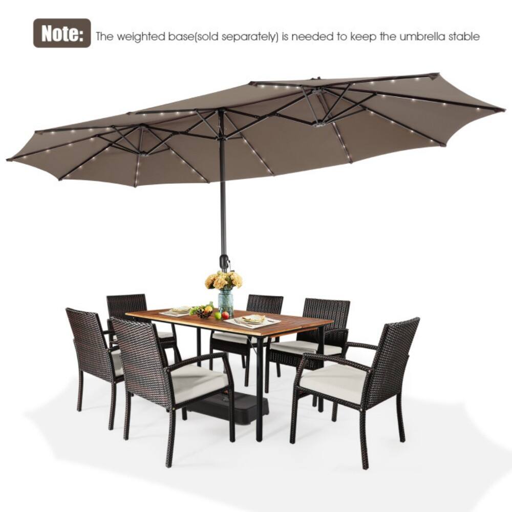 Note: The weighted base(sold separately) is needed to keep the umbrella stable