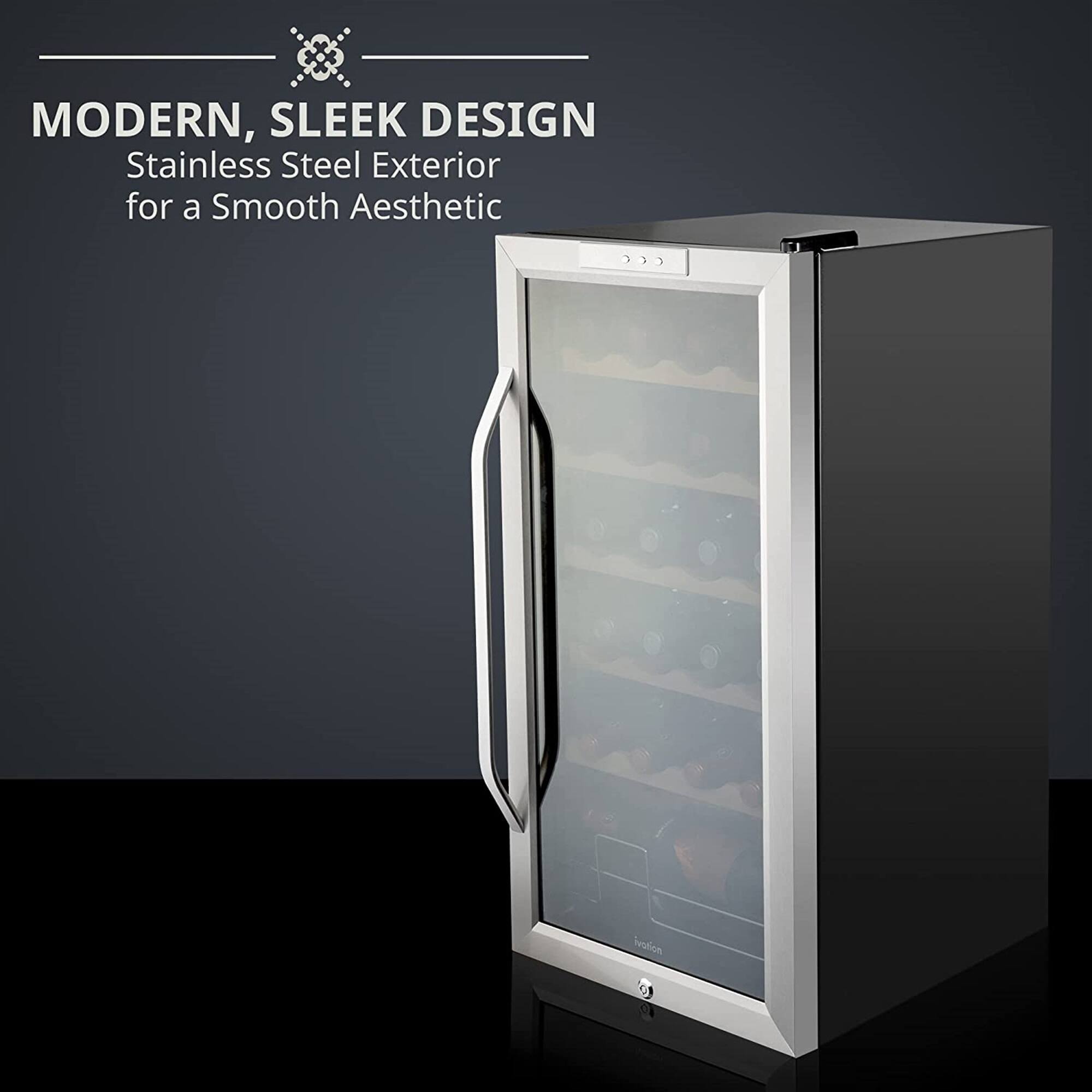 MODERN, SLEEK DESIGN  
Stainless Steel Exterior for a Smooth Aesthetic