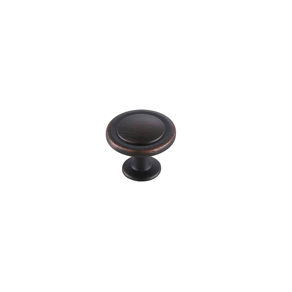 Back. Elegant Decor - Logyn 1.3" Diameter Oil-rubbed Bronze Mushroom Knob Multipack (Set of 10) - Oil-Rubbed Bronze.