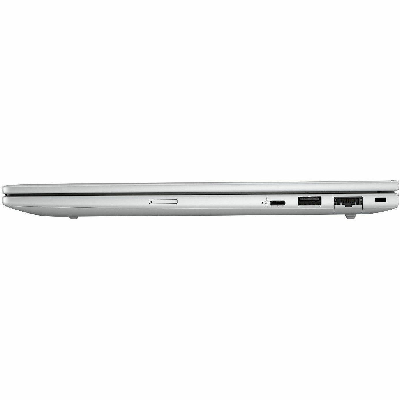 Alt View 5. HP - HP EliteBook 8 G1i 14" Touchscreen Notebook - WUXGA - 60 Hz - Intel Core Ultra 7 255U - 16 GB - 512 GB SSD - English Key - Glacier Silver.