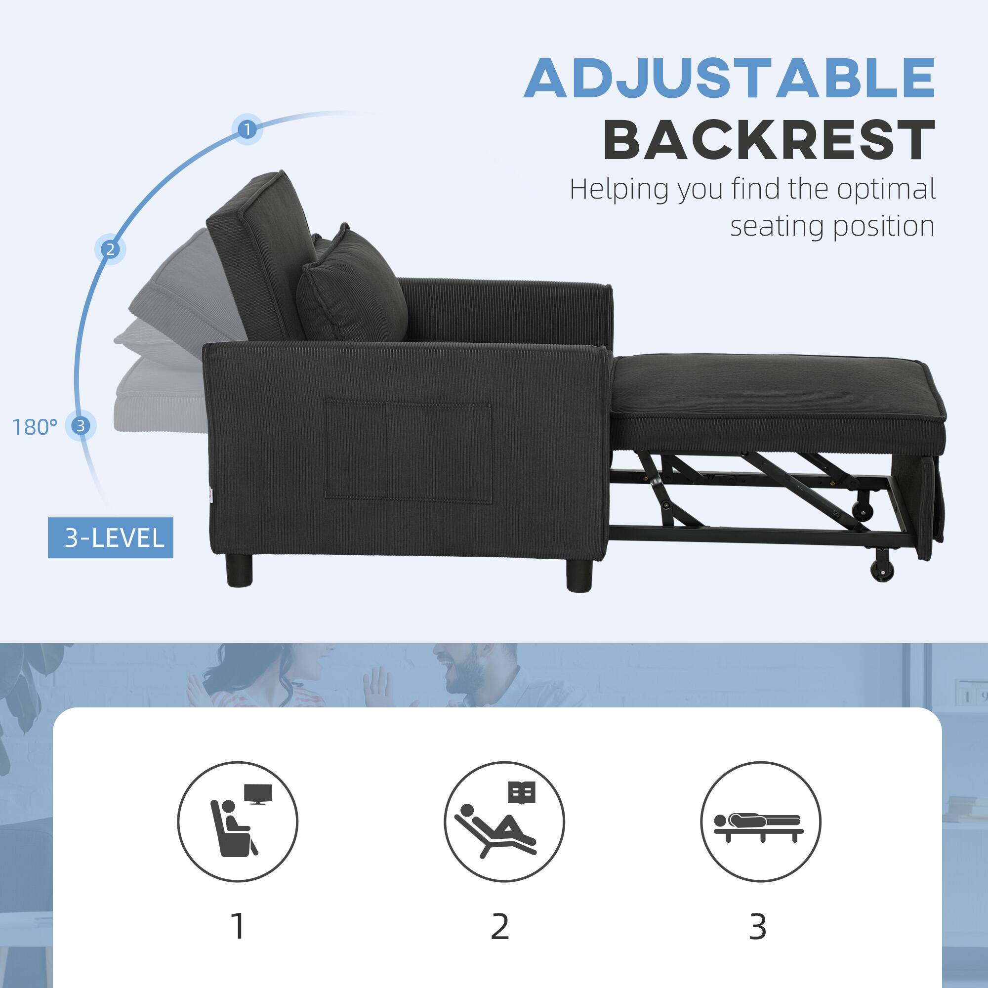 ADJUSTABLE BACKREST, Helping you find the optimal seating position, 180, 3-LEVEL, 1, 2, 3