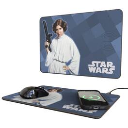Keyscaper - Star Wars: A New Hope Color Block 15-Watt Wireless Charger and Mouse Pad - Princess Leia Organa