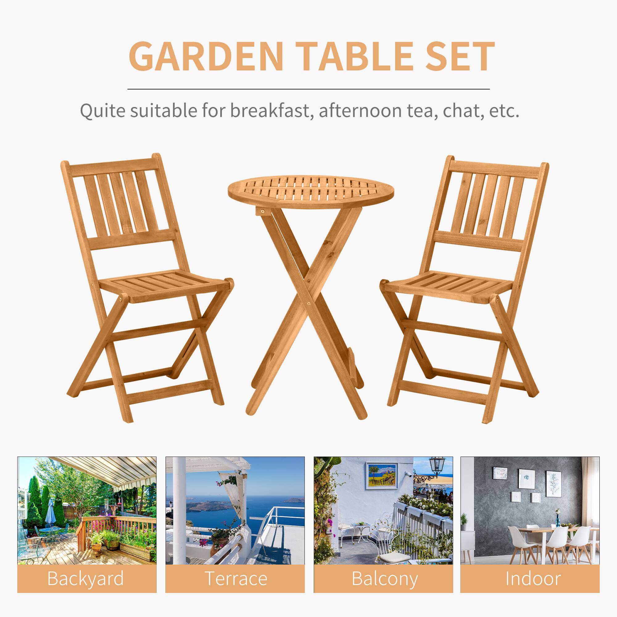 GARDEN TABLE SET
Quite suitable for breakfast, afternoon tea, chat, etc.
FREI Backyard
FREI Terrace
FREI Balcony
FREI Indoor