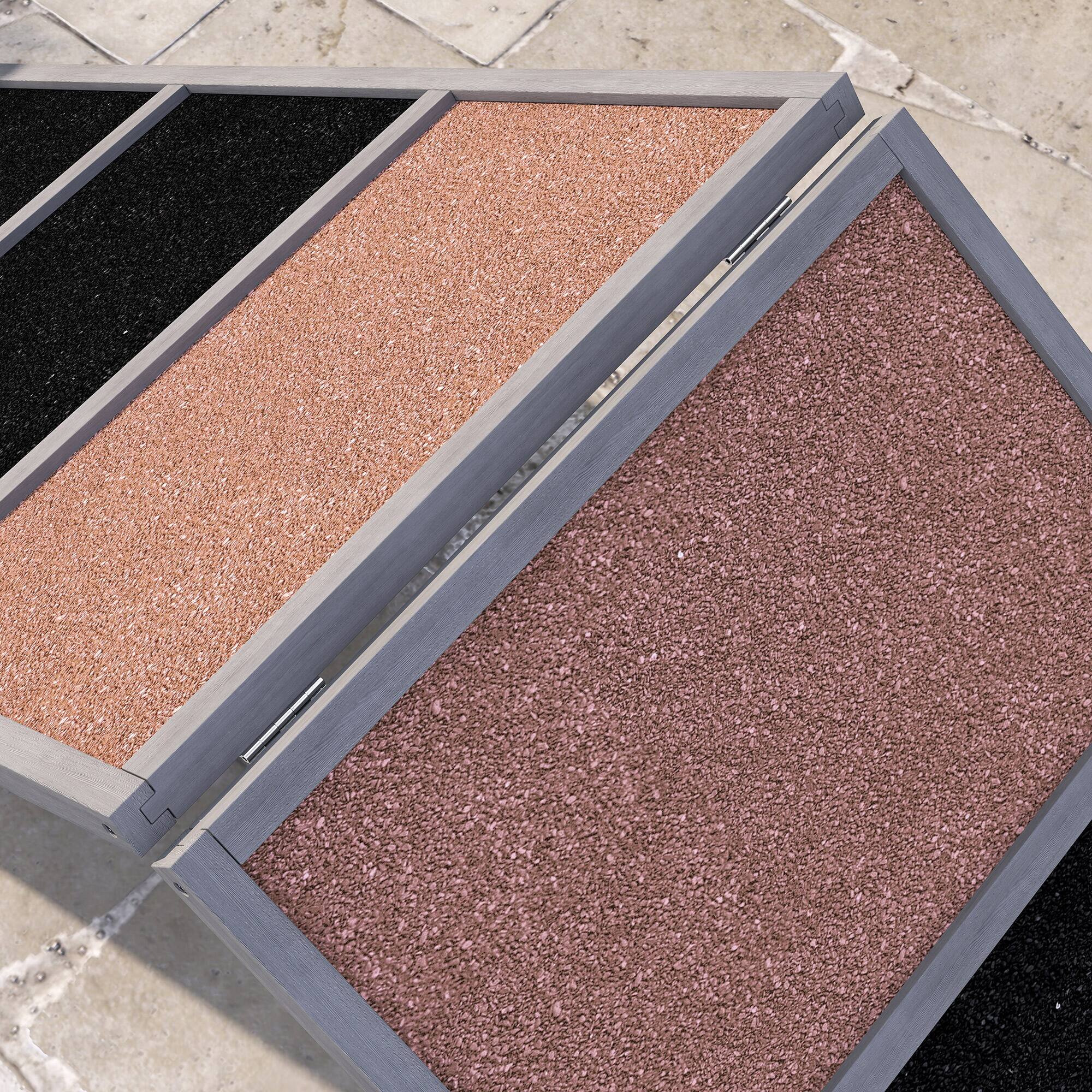 Alt View 4. Pawhut - Dog Agility Equipment, Playground with Non-slip Surface, A-frame, Ramp, All Breeds, Backyard/Park, Obstacle Course - Gray.