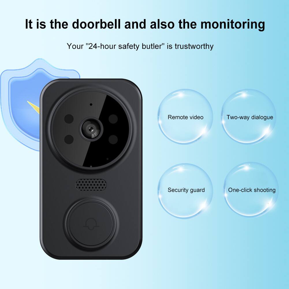 It is the doorbell and also the monitoring  
Your "24-hour safety butler" is trustworthy  
- Remote video  
- Two-way dialogue  
- Security guard  
- One-click shooting