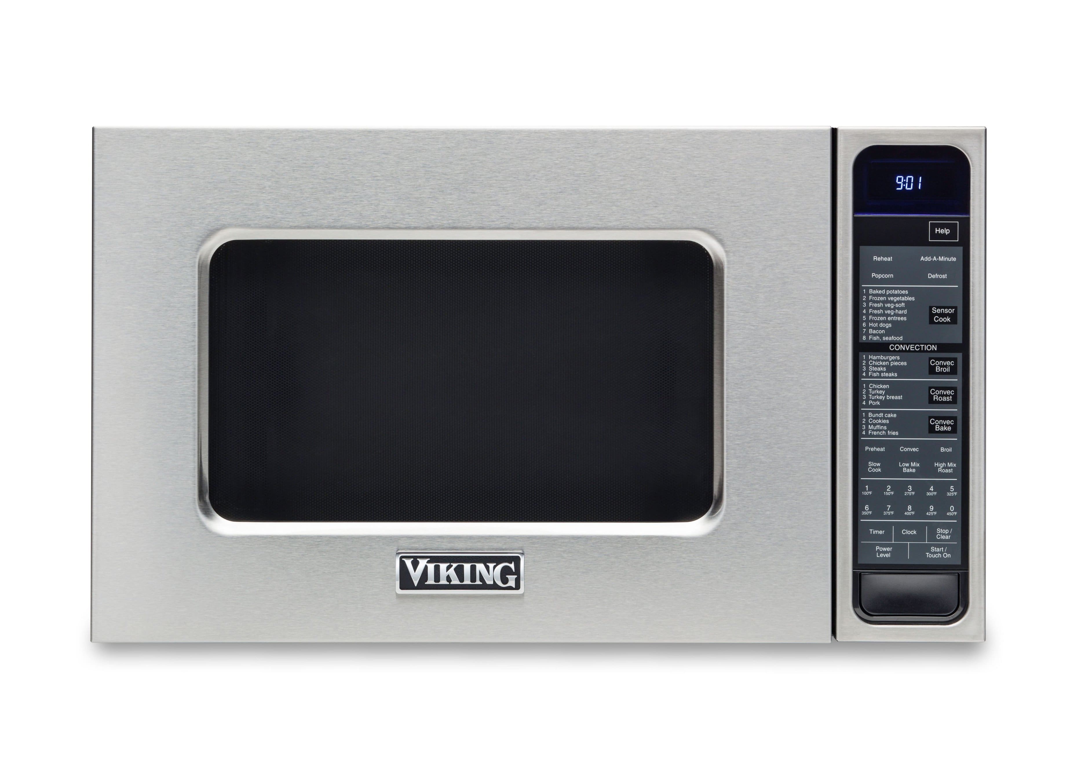 Viking - Pro5S 1.5 Cu. Ft. Built-In Convection Microwave with Sensor Cooking - Stainless Steel