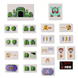 The Legend of Zelda - 8-Bit Magnet Set | 20 Magnets - Multi-Colored