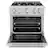 Alt View 1. ZLINE - ZLINE 30” Select Dual Fuel Stainless Steel Range w/ 4 Burner Cooktop & Convection Oven (HDR30) - Stainless Steel.