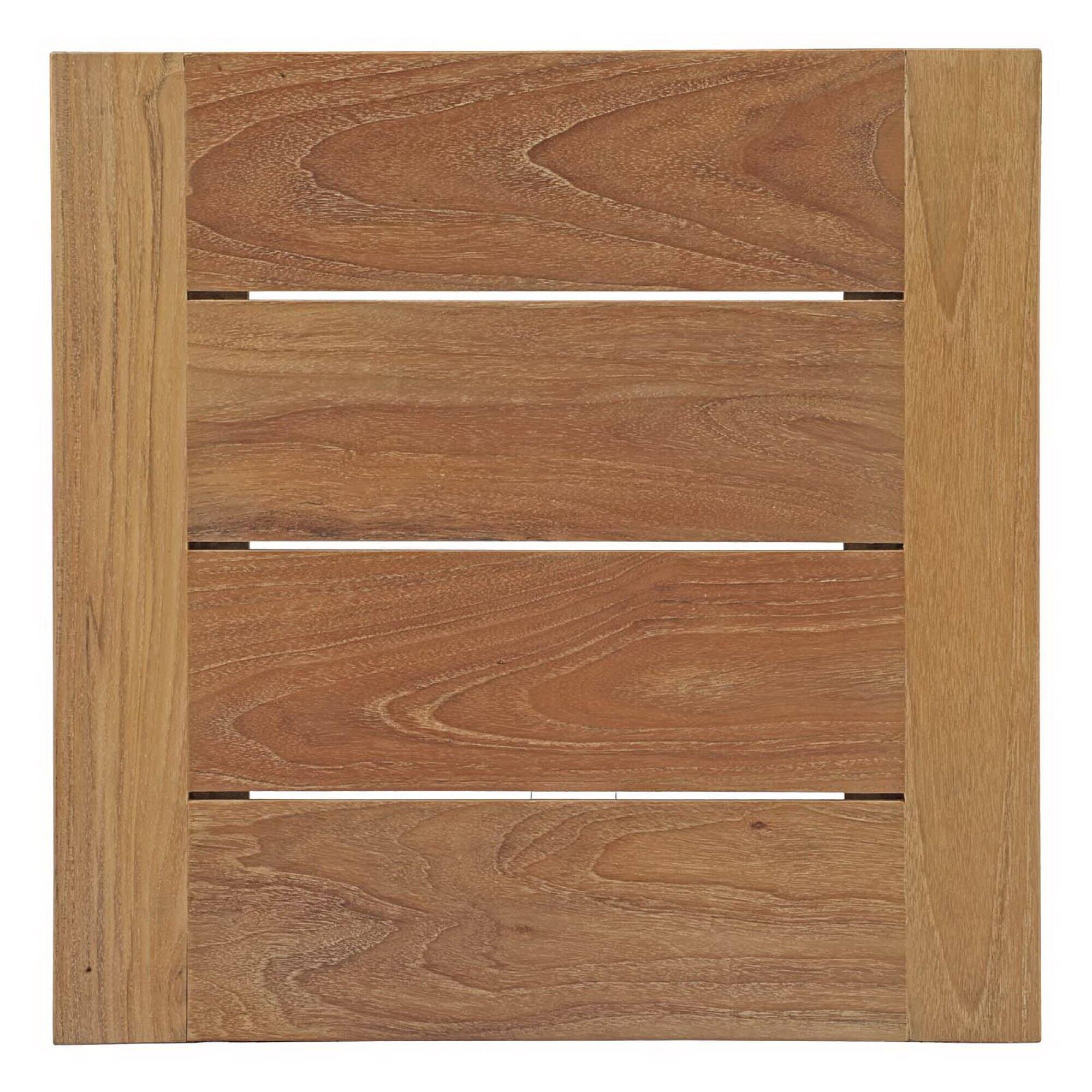 Alt View 2. Modway - Bayport 3-Piece Outdoor Patio Teak Set - Natural White.