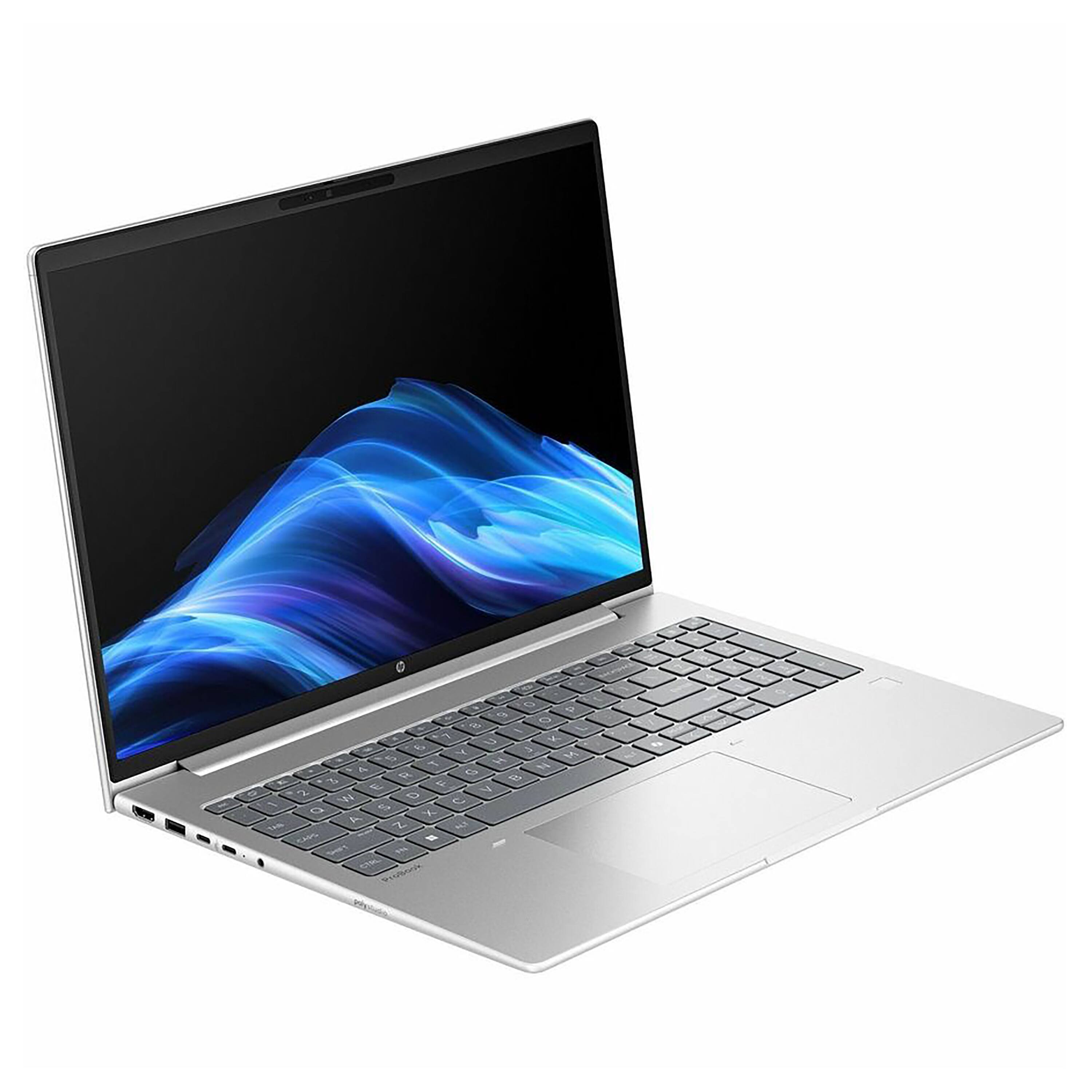 Angle. HP - ProBook 14" Laptop - Intel Core Ultra 7 255U with 16GB Memory - 256GB SSD - Pike Silver.
