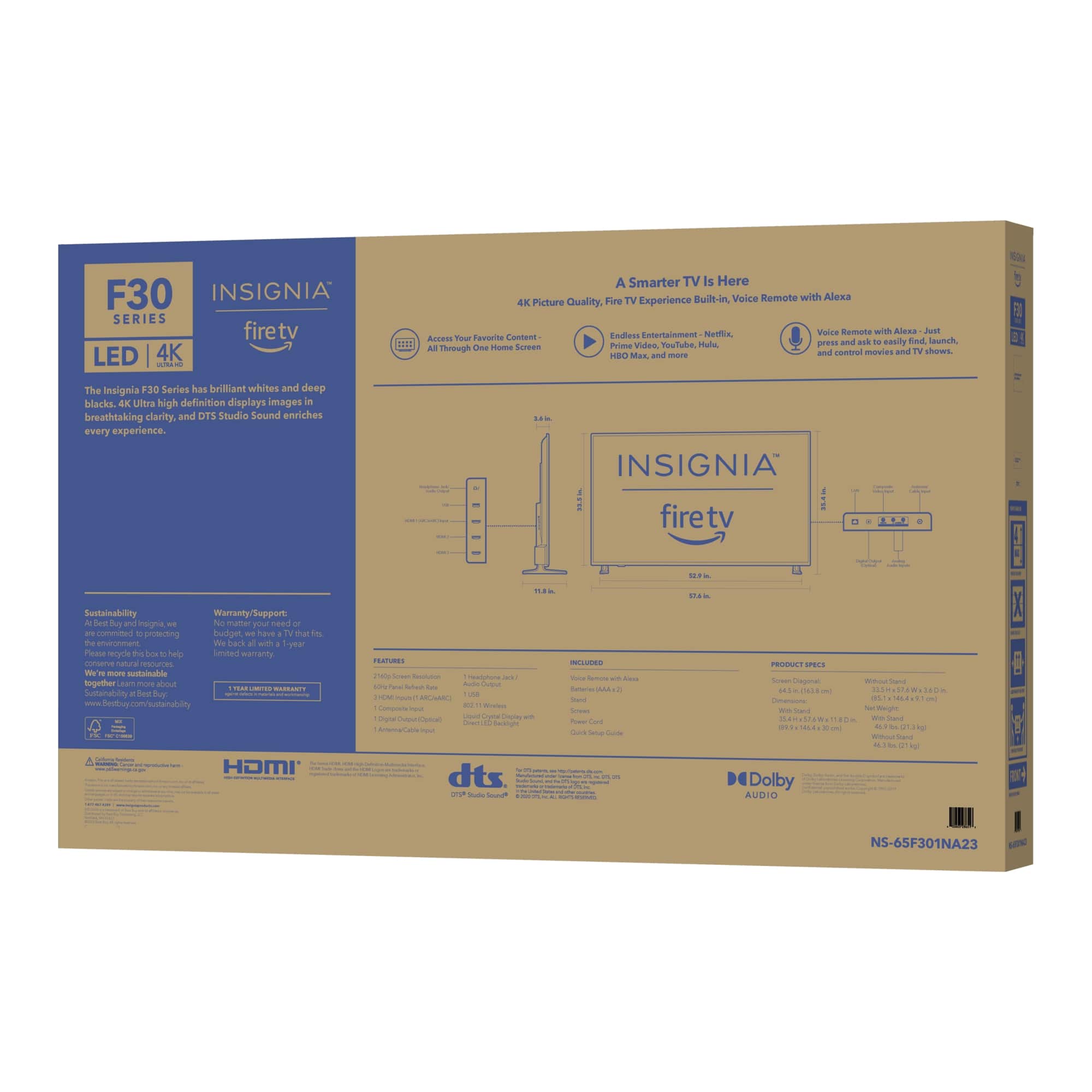 The text on the image reads:
"F30 INSIGNIA SERIES firetv LED 4K - 1025 A Smarter TV is Here TV Built-in Voice Remote with Alexa AK Picture Quality, Pure Experience Value EEUA with Audio Just Talkia en Endless Entertainment 10 Mus and mare N The Insignia F30 Series has brilliant whites and deep blacks 4K Ultra high definition displays images breathtaking clarity. and OTS Studio Sound enriches every experience. INSIGNIA firetv LED 4K - 1025 A Smarter TV is Here TV Built-in Voice Remote with Alexa AK Picture Quality, Pure Experience Value EEUA with Audio Just Talkia en Endless Entertainment 10 Mus and mare N The Insignia F30 Series has brilliant whites and deep blacks 4K Ultra high definition displays images breathtaking clarity. and OTS Studio Sound enriches every experience. INSIGNIA firetv LED 4K - 1025 A Smarter TV is Here TV Built-in Voice Remote with Alexa AK Picture Quality, Pure Experience Value EEUA with Audio Just Talkia en Endless Entertainment 10 Mus and mare N The Insignia F30 Series has brilliant whites and deep blacks 4K Ultra high definition displays images breathtaking clarity. and OTS Studio Sound enriches every experience. INSIGNIA firetv LED 4K - 1025 A Smarter TV is Here TV Built-in Voice Remote with Alexa AK Picture Quality, Pure Experience Value EEUA with Audio Just Talkia en Endless Entertainment 10 Mus and mare N The Insignia F30 Series has brilliant whites and deep blacks 4K Ultra high definition displays images breathtaking clarity. and OTS Studio Sound enriches every experience. INSIGNIA firetv LED 4K - 1025 A Smarter TV is Here TV Built-in Voice Remote with Alexa AK Picture Quality, Pure Experience Value EEUA with Audio Just Talkia en Endless Entertainment