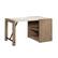 Angle. Sauder - Dixon City Ce Computer Desk Bo - SGS Laminate Brushed Oak.