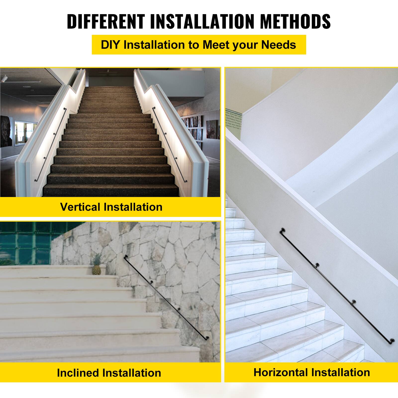 Different Installation Methods: DIY Installation to Meet Your Needs

- Vertical Installation
- Inclined Installation
- Horizontal Installation