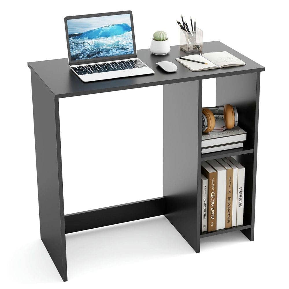 Kadyn - 31.5-Inch Modern Home Office Desk - 2 Compartments - Black