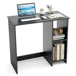 Kadyn - 31.5-Inch Modern Home Office Desk - 2 Compartments - Black