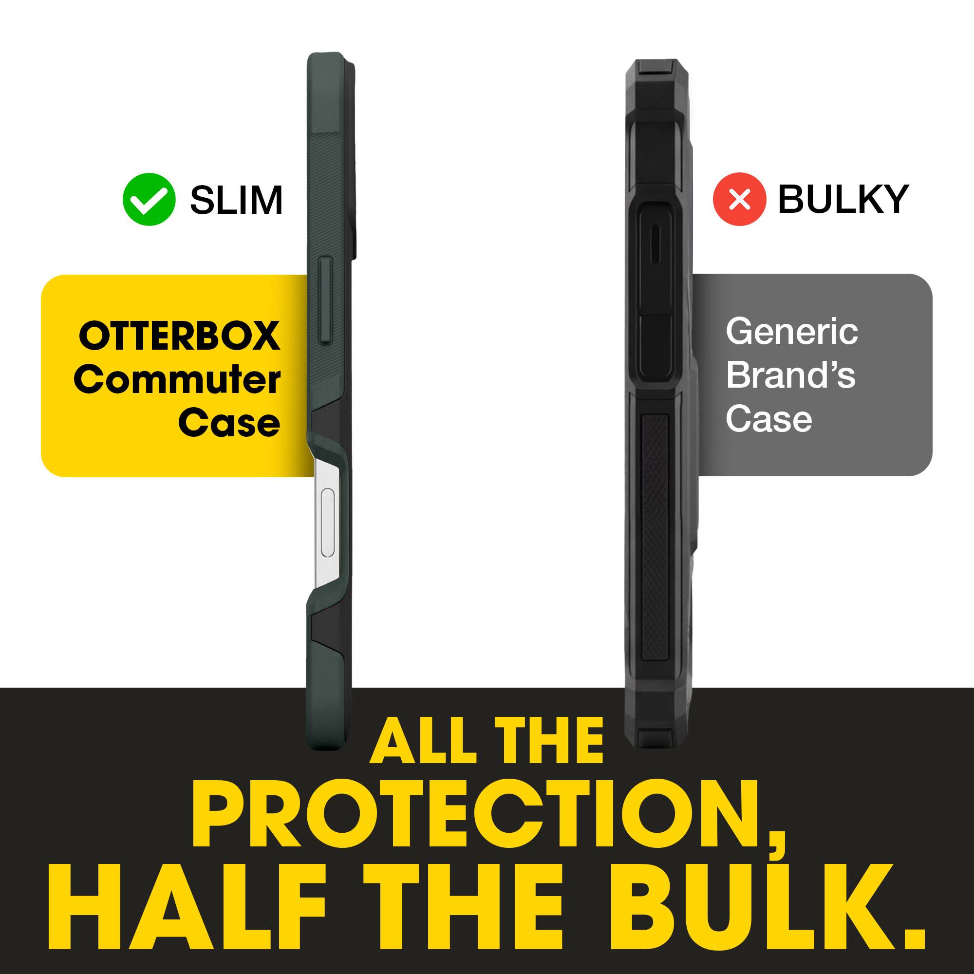 SLIM X BULKY  
OTTERBOX Commuter Case  
Generic Brand's Case  
ALL THE PROTECTION, HALF THE BULK.