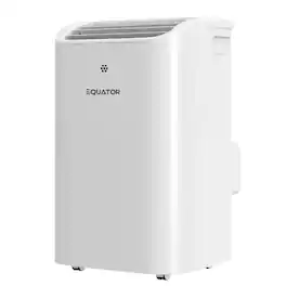 Equator - 16000 BTU Inverter Portable AC Dual Hose with Heat Pump, 4-in-1 Cooling Heating Dehumidifier Fan, 700 Sq Ft - White