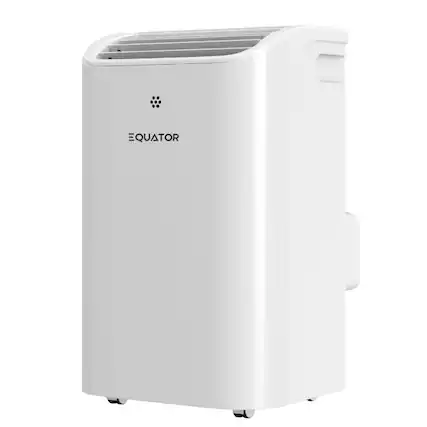 Front. Equator - Equator 16000 BTU Inverter Portable AC Dual Hose with Heat Pump, 4-in-1 Cooling Heating Dehumidifier Fan, 700 Sq Ft - White.