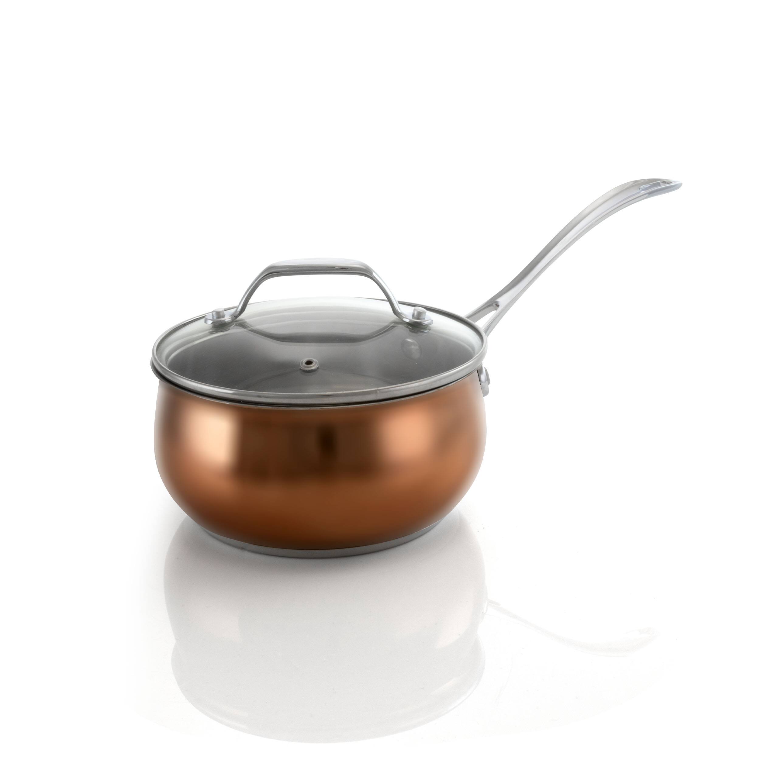 Alt View 8. Oster - Oster Carabello 9 Piece Stainless Steel Cookware Combo Set in Copper - Copper.