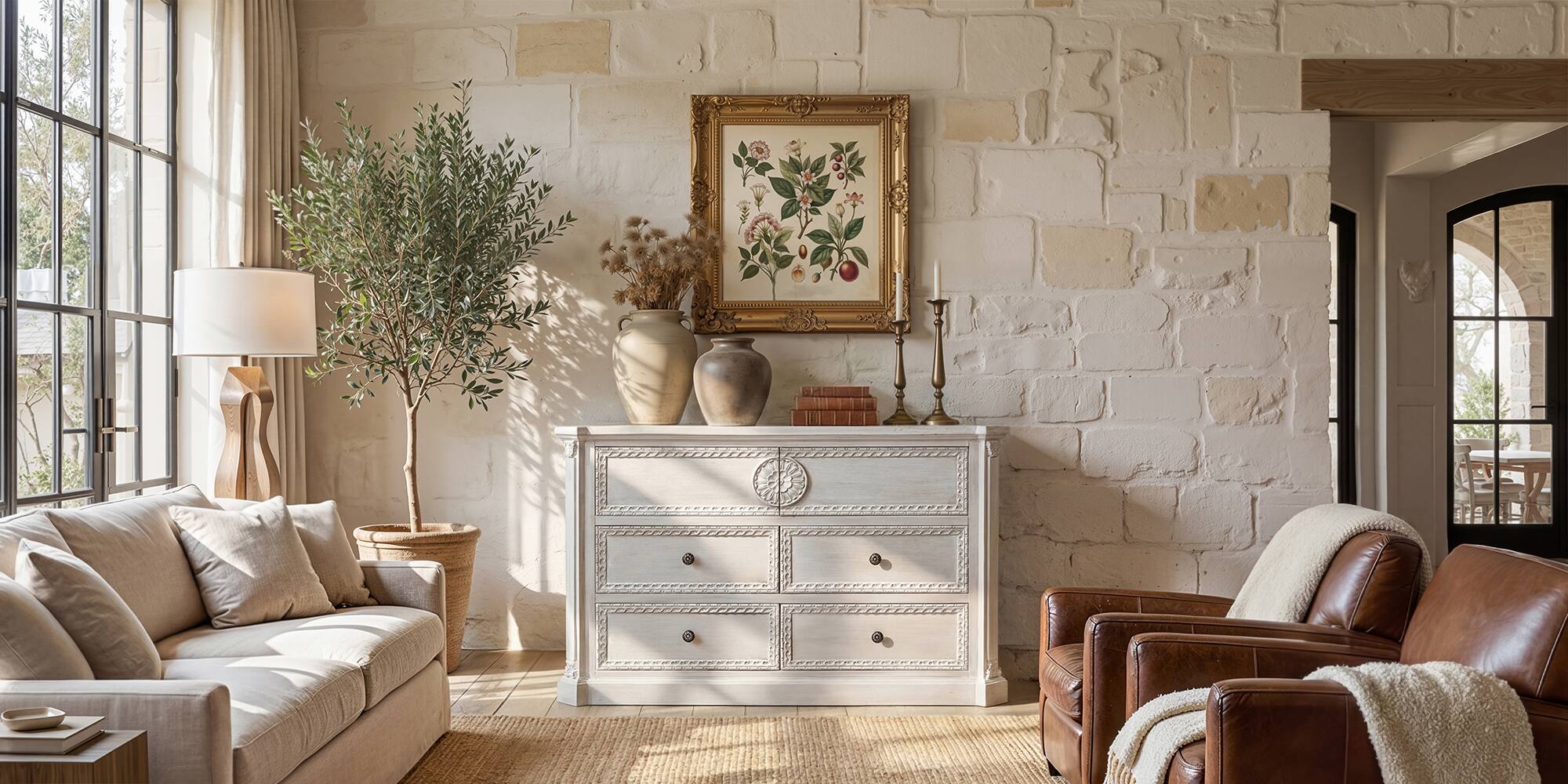 Alt View 7. Homsee - Fully Assembled Solid Wood 5 Drawer Dresser, Classic Vintage Chest of Drawers for Bedroom or Living Room - White.
