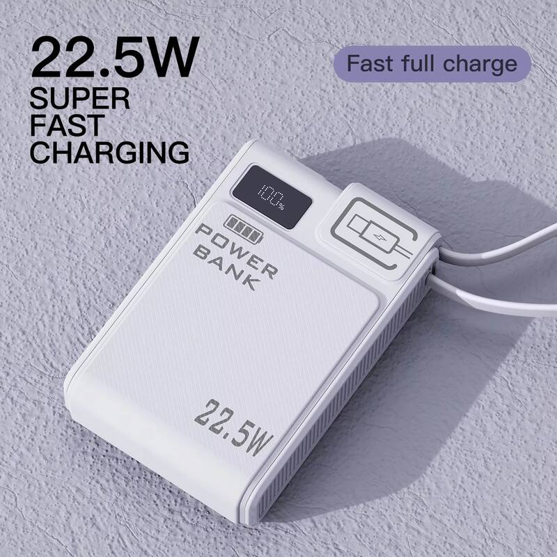 22.5W SUPER FAST CHARGING  
Fast full charge  
POWER BANK 22.5W