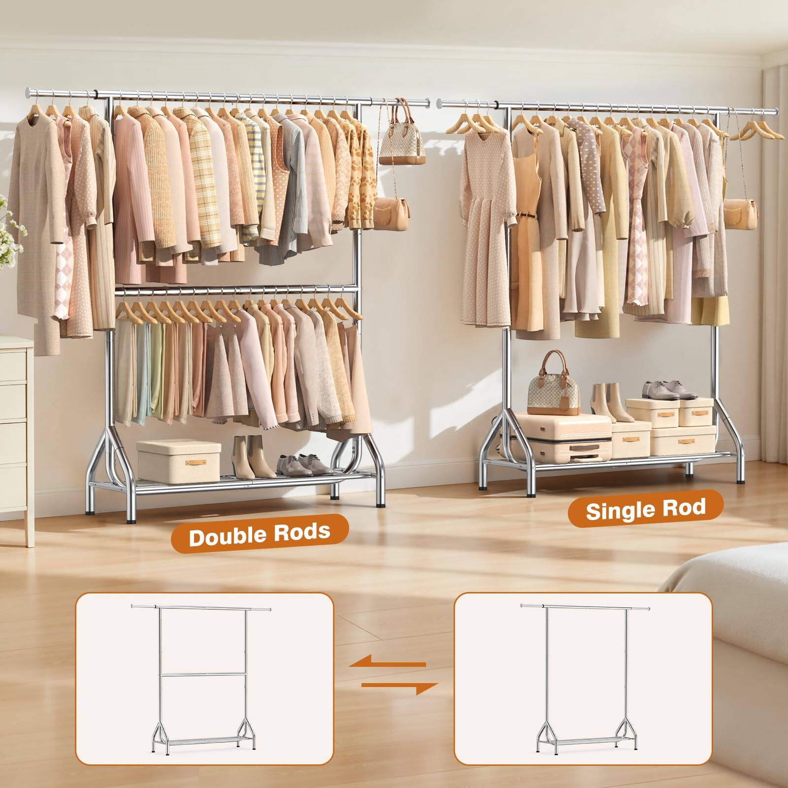 Double Rods  
Single Rod