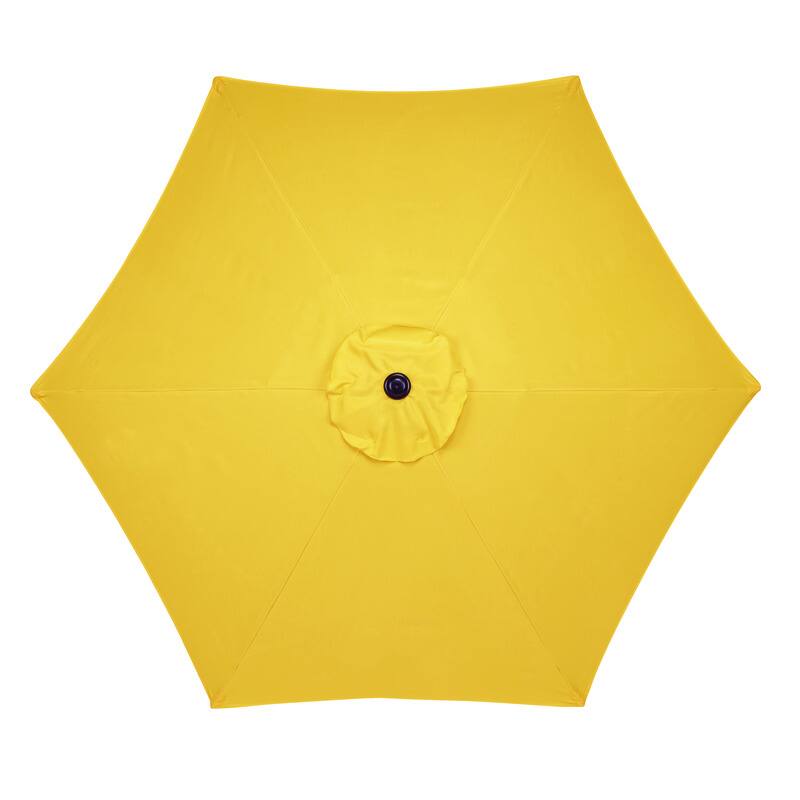 Angle. Living Accents - Living Accents 9 ft. Tiltable Yellow Market Umbrella.