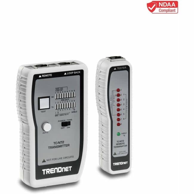 Trendnet - Network Cable Tester, Tests Ethernet, USB And BNC Cables, Accurately Test Pin Configurations up to 300m (984 price history on PriceWatchPro