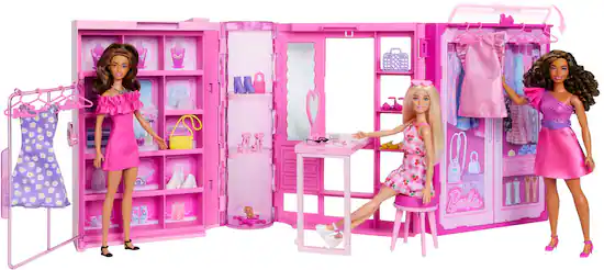 Barbie 3 Dream Closet with 1.5 Doll and Accessories HXD58 Best Buy