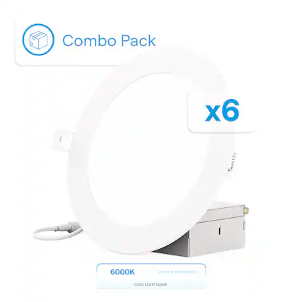 Combo Pack x6 - A 6000K LIGHT APPEARANCE COOL LIGHT