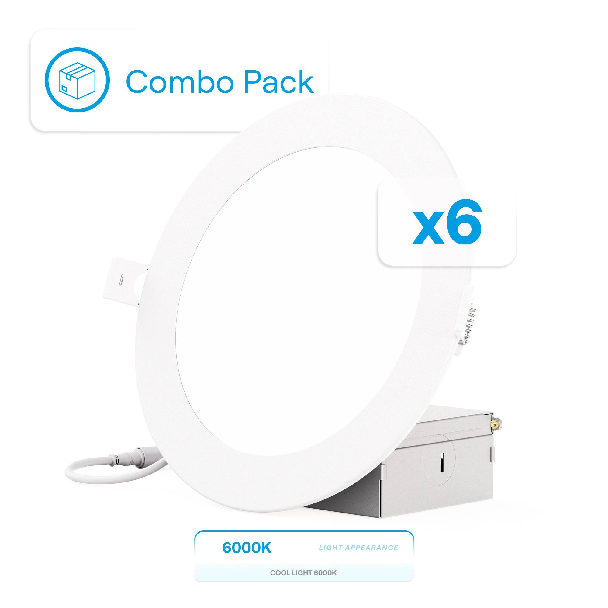 Combo Pack x6 - A 6000K LIGHT APPEARANCE COOL LIGHT
