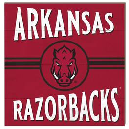 Jardine - Arkansas Razorbacks 10'' x 10'' Retro Team Sign - Red