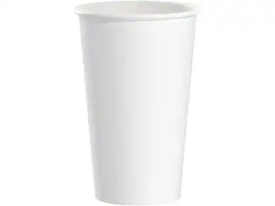 Front. Solo - Paper Hot Cup, 16 Oz., 50 Cups/Pack - White.