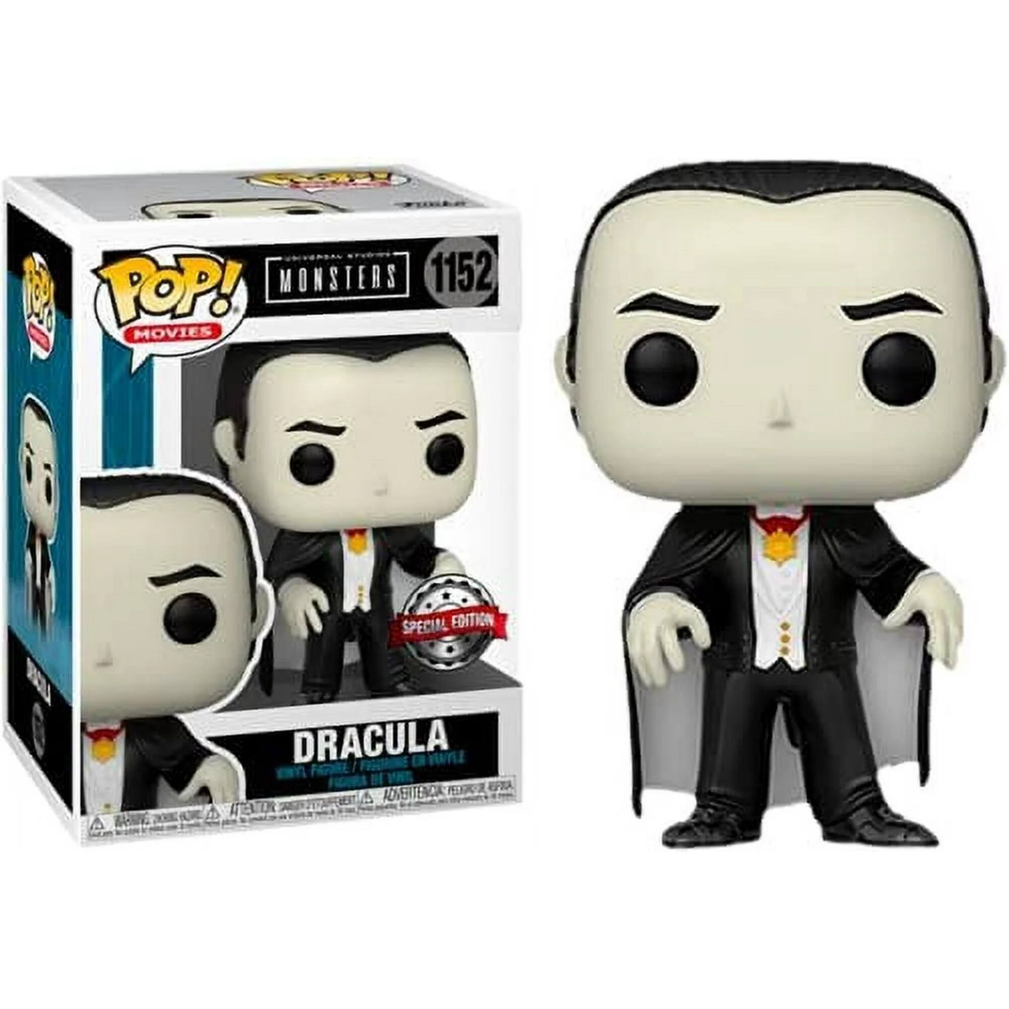 The text on the image should be grouped and corrected as follows:

- "POP! MONSTERS 1152 MOVIE SPECIAL EDITION DRACULA"

This is a Funko Pop! figure of Dracula from the movie "Monsters, Inc."
