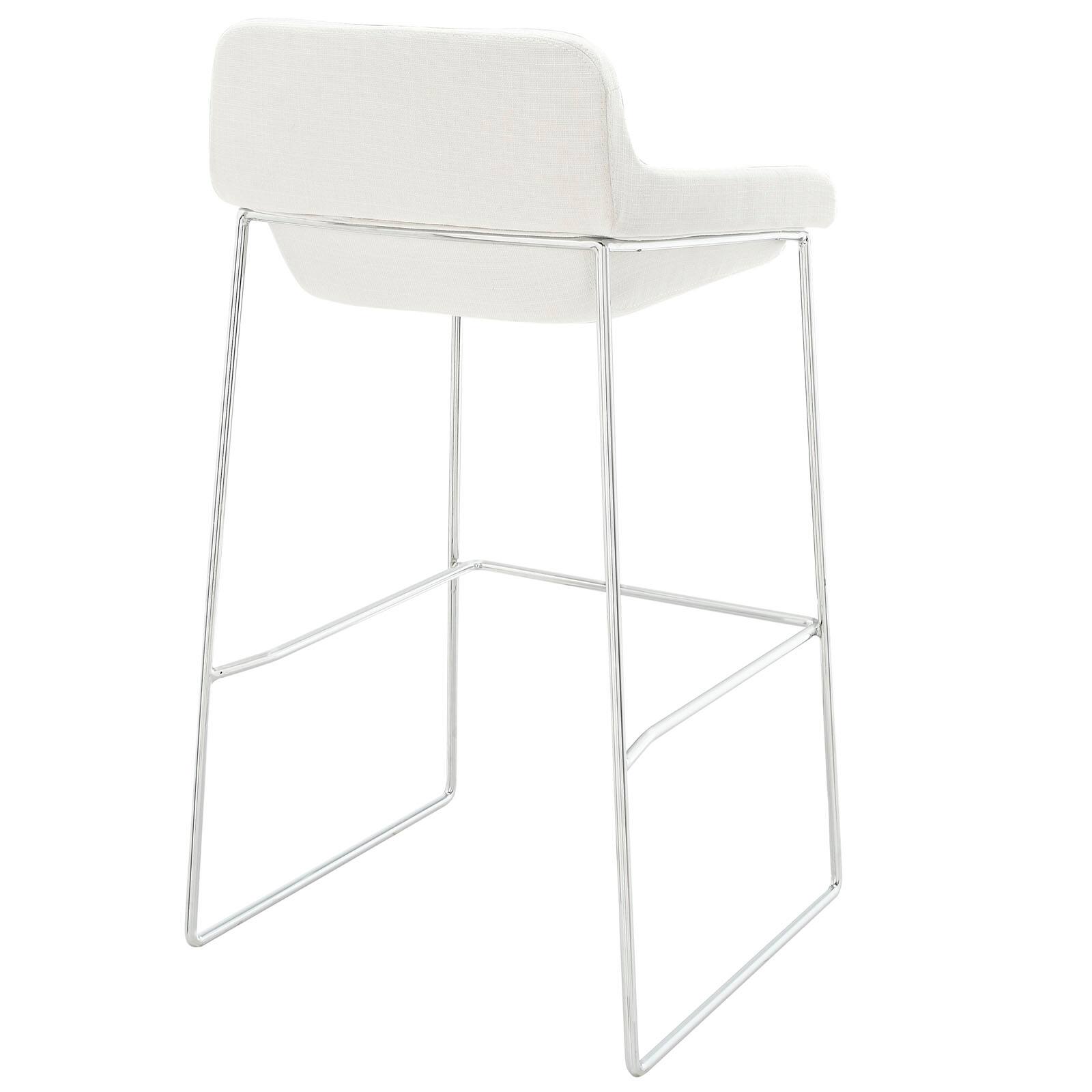 Back. Modway - Garner Bar Stool by Modway - White.