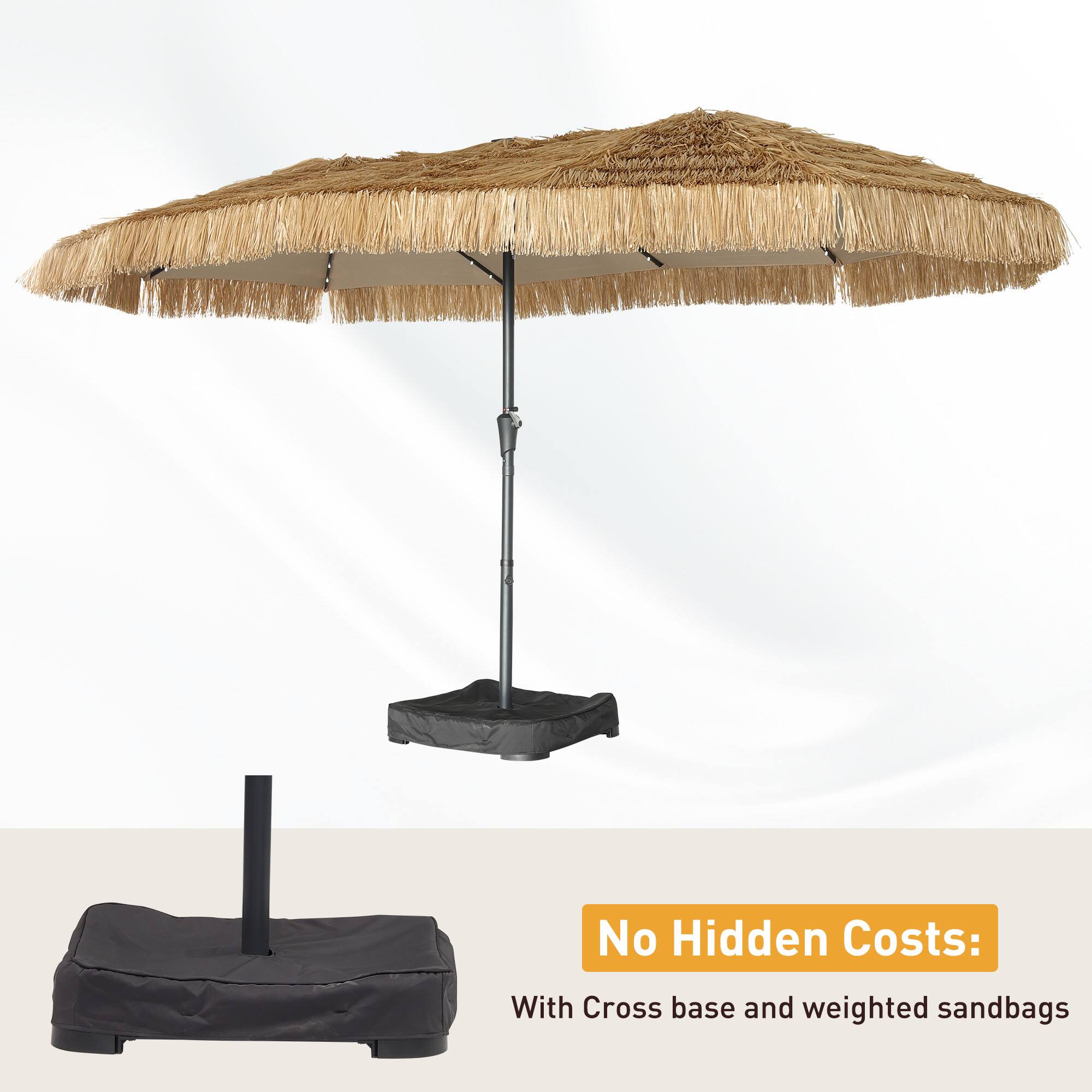 No Hidden Costs: With Cross base and weighted sandbags