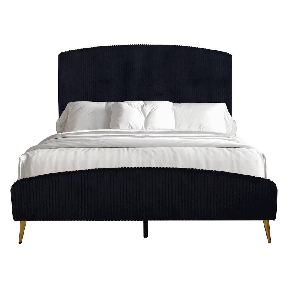 Alt View 1. New Classic Furniture - Kailani Wood Queen Bed - Black.