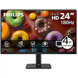 Philips - 24E2G2201 24" Class Full HD LED Monitor - 16:9 - 23.8" Viewable - In-plane Switching (IPS) - Textured Black
