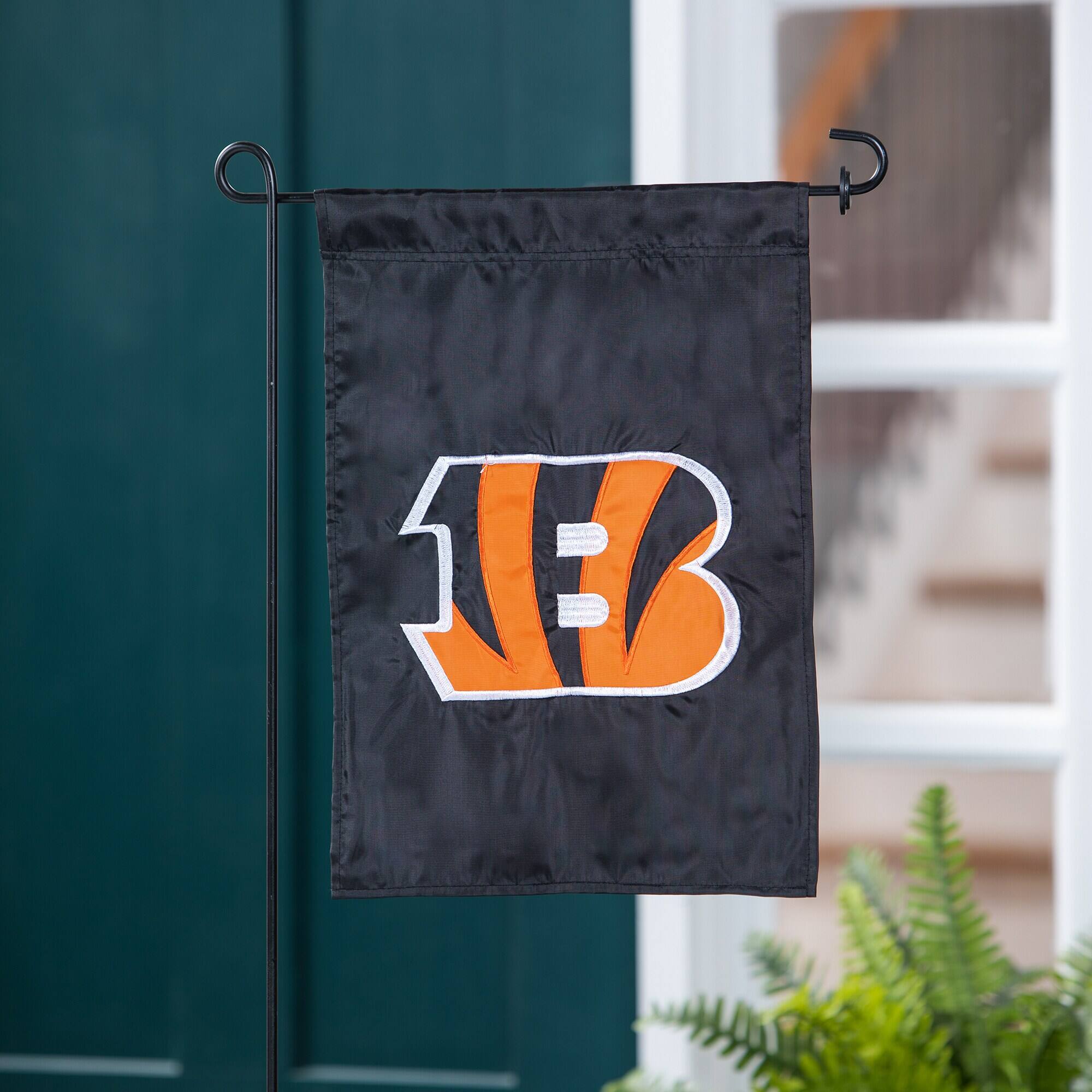 Alt View 1. Evergreen Enterprises - Cincinnati Bengals 12.5" x 18" Double-Sided Garden Flag - Multicolor.