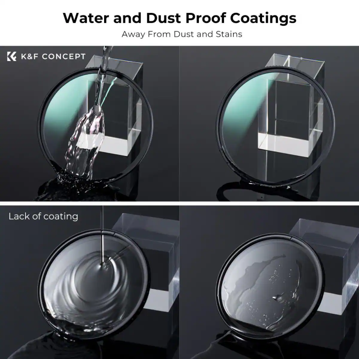 Water and Dust Proof Coatings  
Away From Dust and Stains  

K&F CONCEPT  

Lack of coating