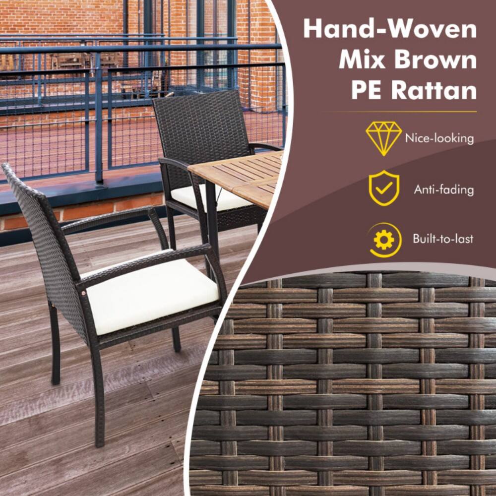 Hand-Woven Mix Brown PE Rattan

- Nice-looking
- Anti-fading
- Built-to-last