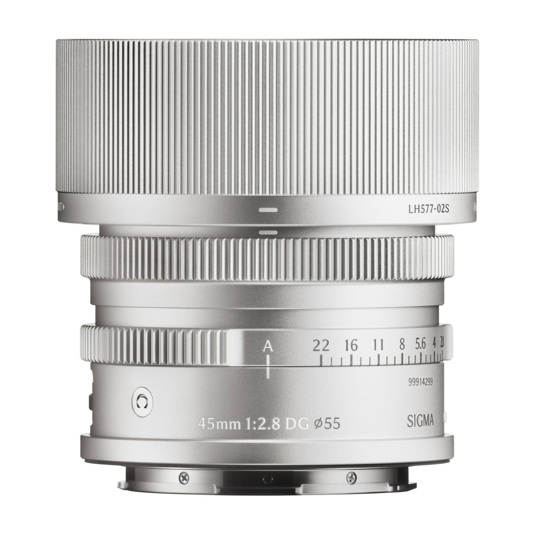 LH577-02S  
A I 22 16 11 8 5.6 4  
99914299  
45mm 1:2.8 DG 55  
SIGMA