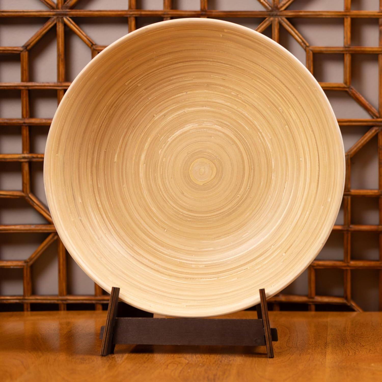 Alt View 1. Lexa - Bamboo Salad Bowl, 14 Inch, White - White.