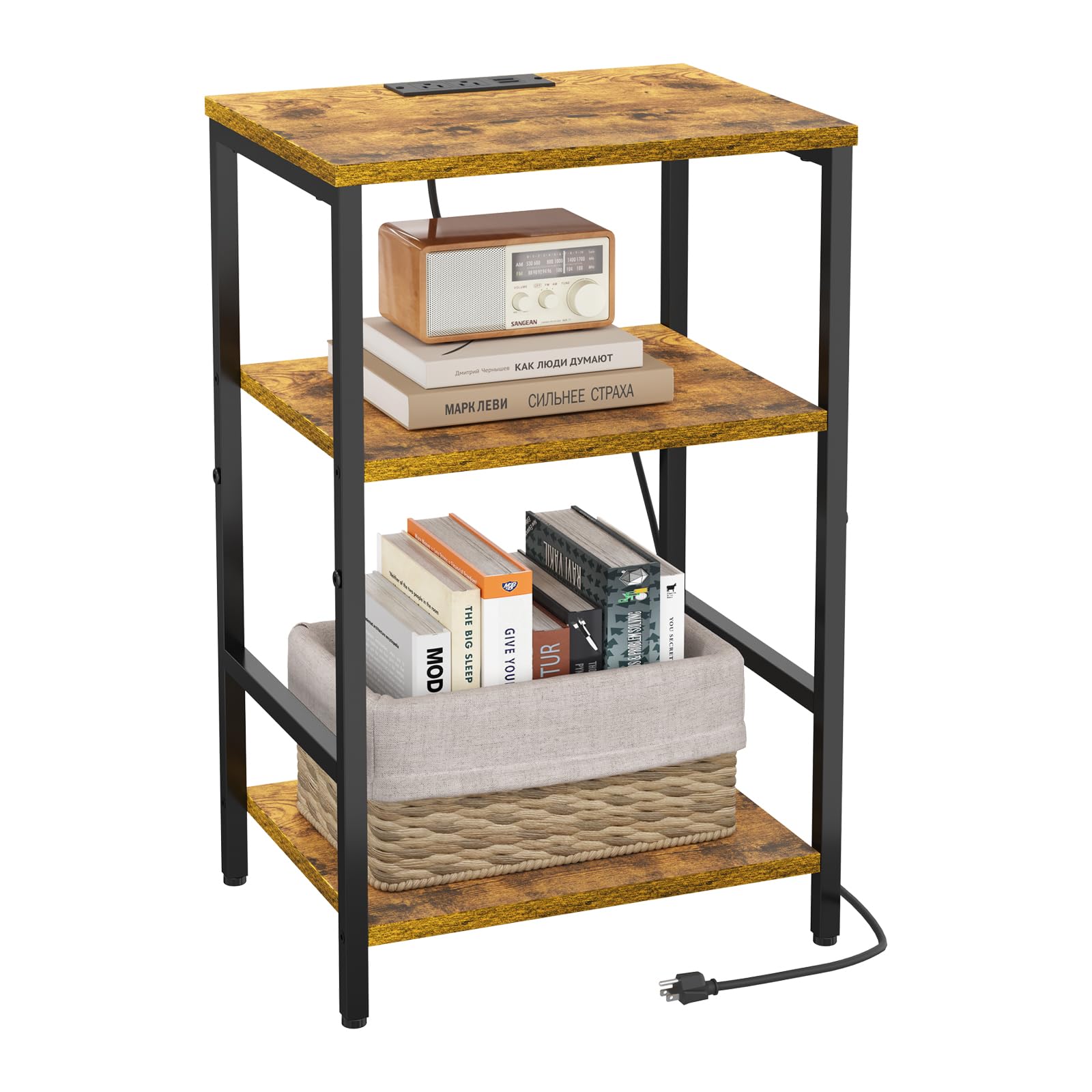 Rustic Brown With Charging Station